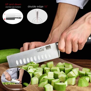 Поварской нож накири 16,5 см Classic SHAN ZU