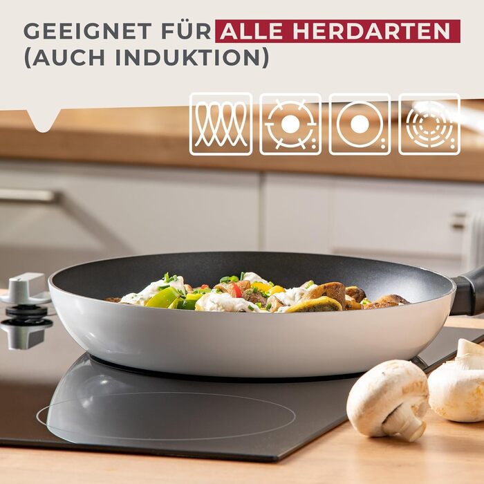 Сковорода 20 см, чорно-біла Arcadalina Fackelmann