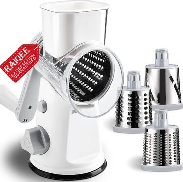 Терка для сыра роторная, белая RAIQEE