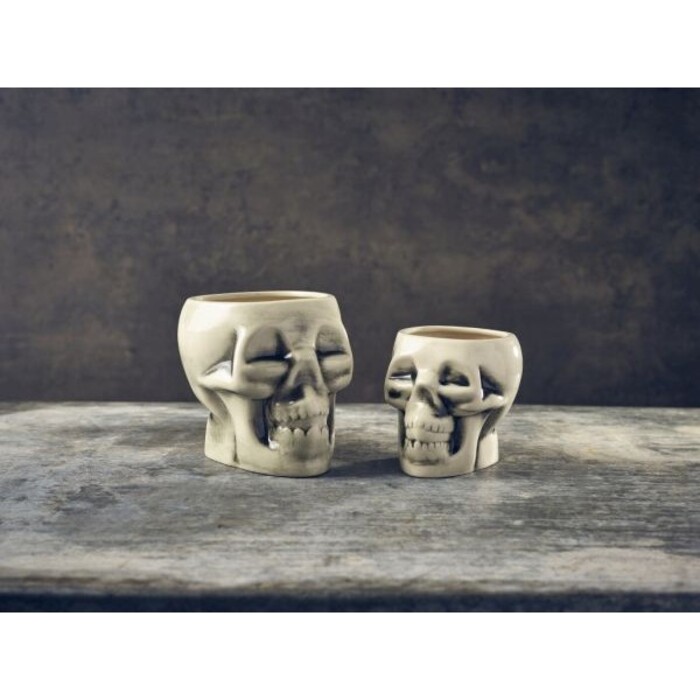 Кружка - череп Тики 400 мл, белая, GenWare