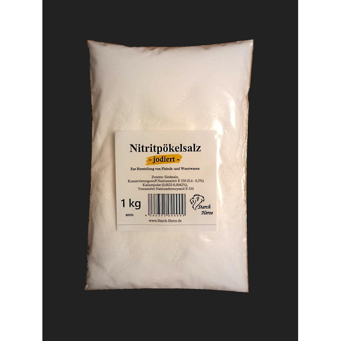 Нітритна сіль для копчення з йодом 1 кг Starch Heros