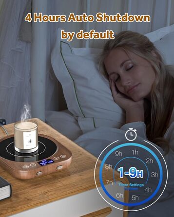 Підігрівач для чашок 35 Вт, коричневий MQFORU