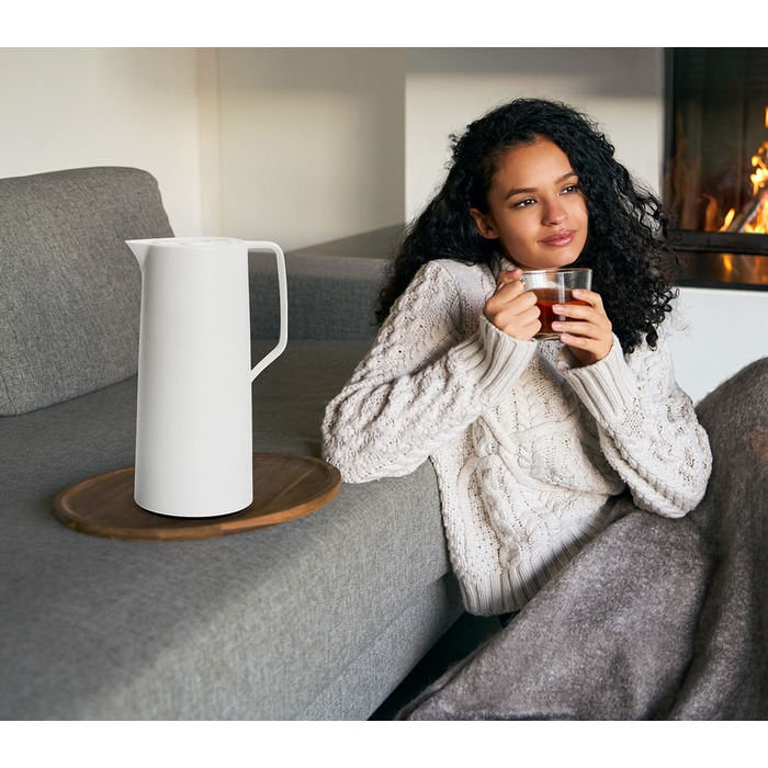 Термокувшин Tefal Motiva, 1л, пластик, стекло, белый