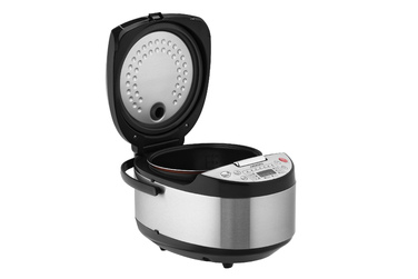 ARDESTO Мультиварка MC-P13, 860Вт, чаша-5л, электронное управл., книга рецептов, нерж. сталь+пластик, серебристо-черная