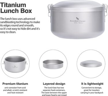 Набір для кемпінгу 900 мл. Boundless Voyage Ti1095T