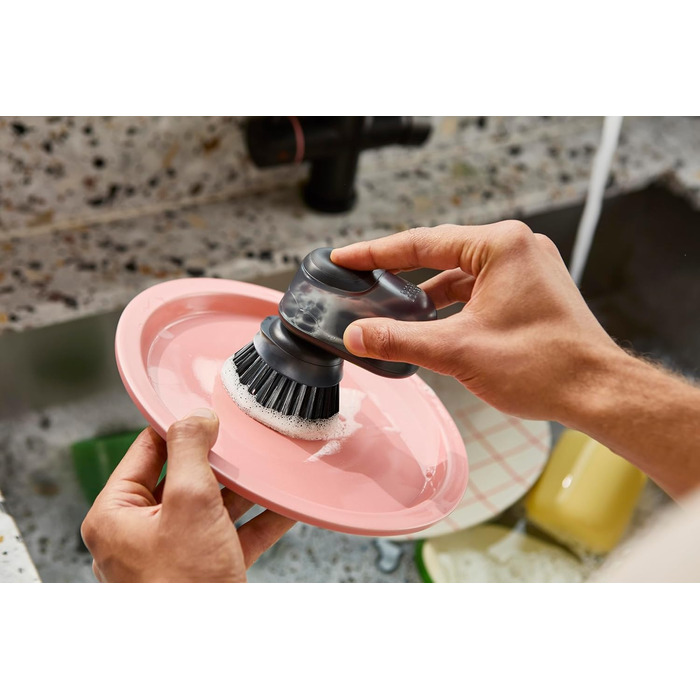 Компактна щітка для миття посуду з підставкою 11,8x9,2x11,8 см Joseph Joseph