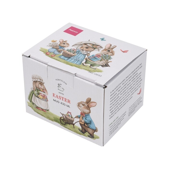 Кухоль Fissman 430 мл EASTER порцеляна (13693)