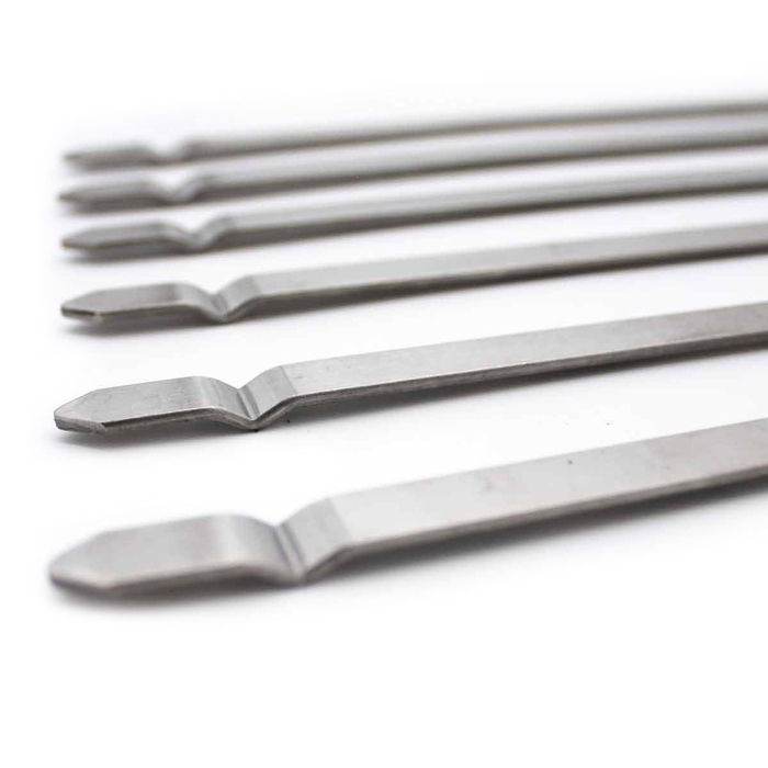 Набор из 6 шампуров 41 см для гриля с ветрозащитой Santos