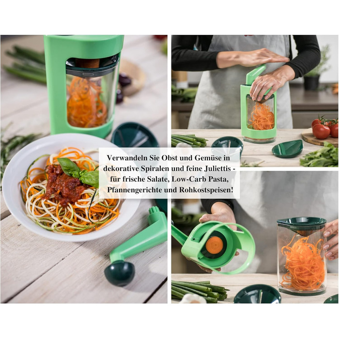 Спіральний різак для нарізання овочів соломкою Genius Super Julietti