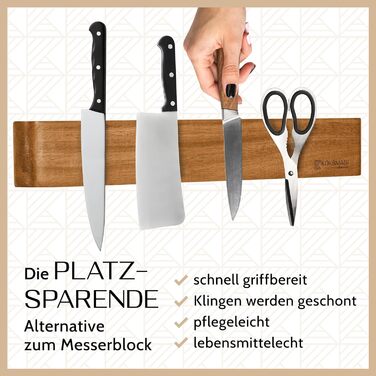 Магнітний тримач для ножів 50 см KÖKSMAGI