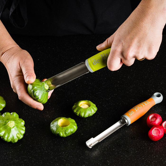 Ніж десертний для видалення серцевини, червоний De Buyer