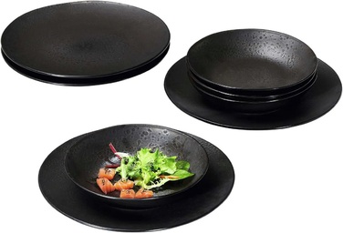 Набір тарілок на 4 персони, 8 предметів, чорний KITWE Ritzenhoff & Breker