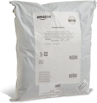 Серветка для прибирання з мікрофібри 36 шт 30,5 x 40,6 см Amazon Basics