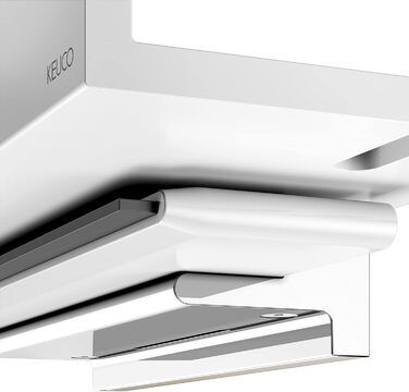 Душова полиця Keuco з алюмінієвим скляним ракелем, знімний кошик, зі зливними отворами, 35x6,6x11,6 см, настінна, Reva Black Selection (білий)