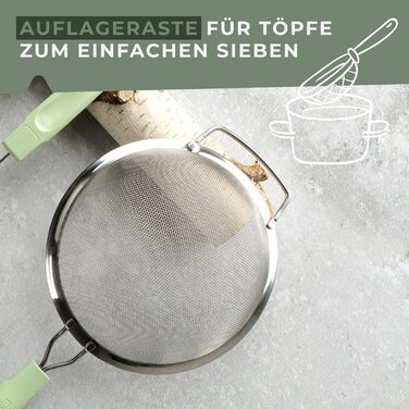 Cито кухонне тонке 20 см сіро-зелене Ecolution Fackelmann