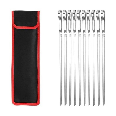 Набір шампурів 10 шт у чохлі, нержавіюча сталь GRILLI