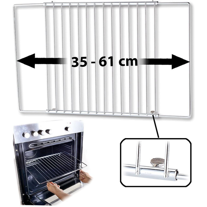 Решетка для духовки раздвижная 35-61 см Rosenstein & Söhne