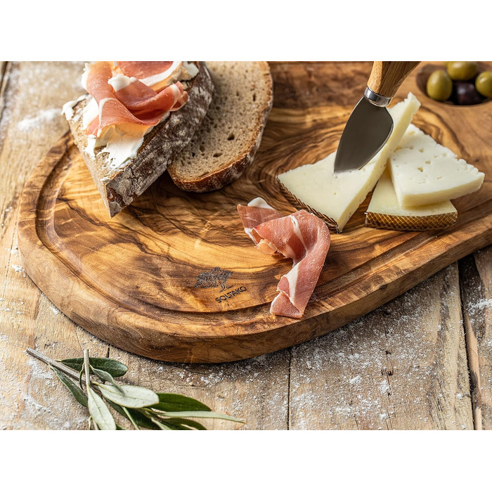 Дошка сервірувальні з оливкового дерева 43 х 20 х 2 см SOLTAKO