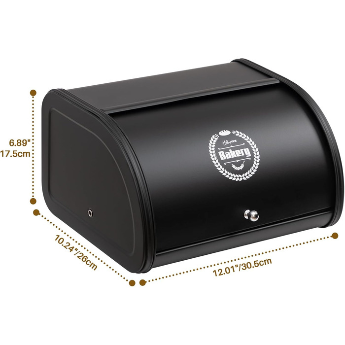 Хлібниця з кришкою що згортається 30,5 x 26 x 17,5 см HollyHOME