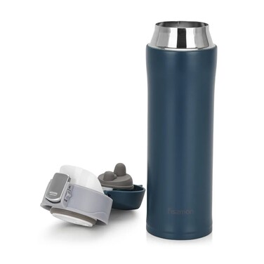 Термос-кухоль Fissman 450 мл зелений нержавіюча сталь (9878)