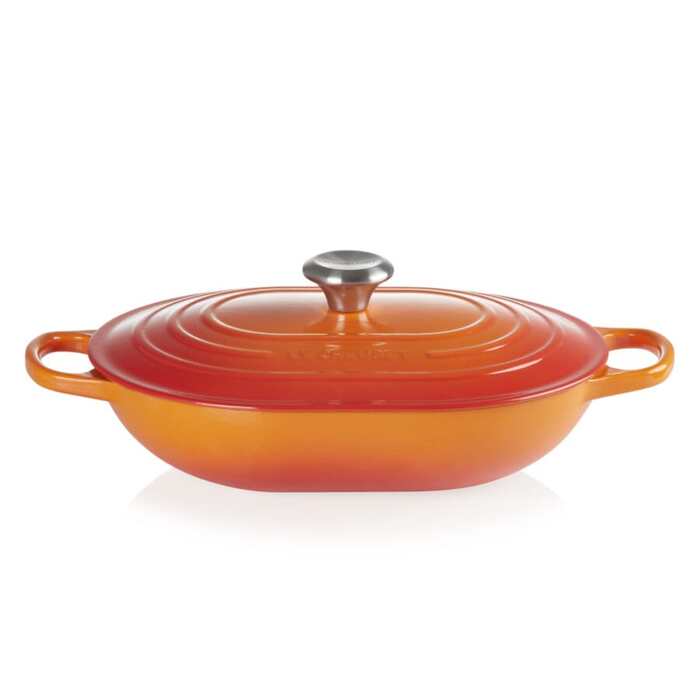 Жаровня 31 см овальна Oblong Flame Le Creuset