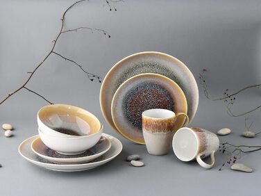 Серія Набір посуду Caldera, комбінований сервіз 8 предметів (пісок), 25863