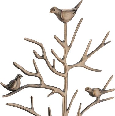 Ювелірне сховище для намист, сережок і браслетів, ВxШxГ 30x16x15 см, Jewelry Tree, білий