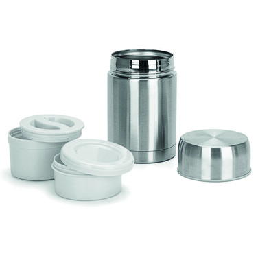 Термос для їжі Fissman 900 мл в чорному чохлі нержавіюча сталь (9856)