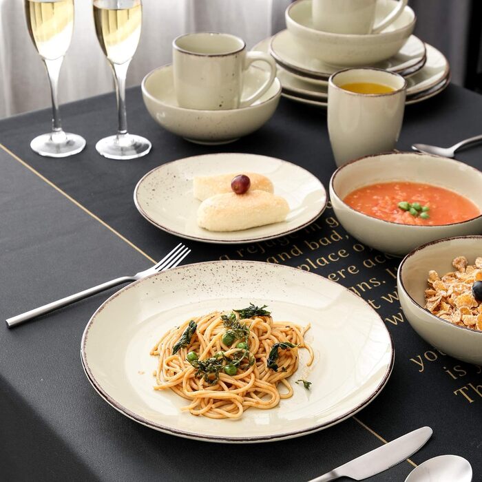 Комбінований набір посуду з кераміки із 48 предметів Navia vancasso