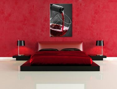 Смачне червоне вино, картина 80 x 60 см Pixxprint