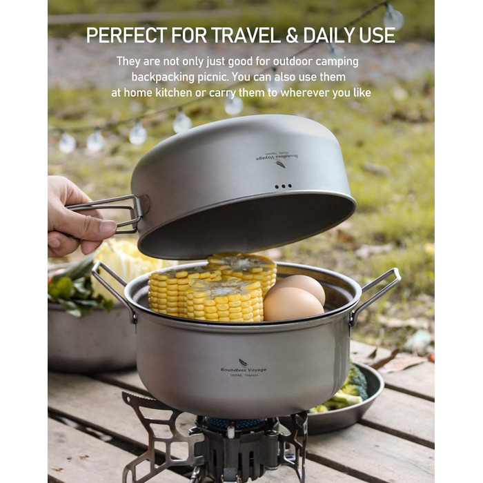 Набор кастрюль и сковородок для кемпинга Boundless Voyage