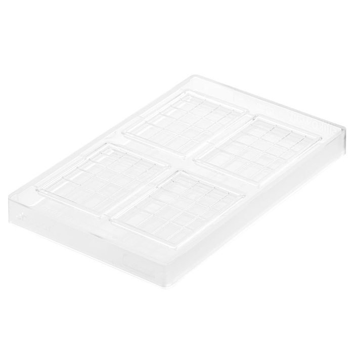 CH025 - DEGUSTA01 T Форма для шоколаду 95x65 h5 мм (4х30 мл)