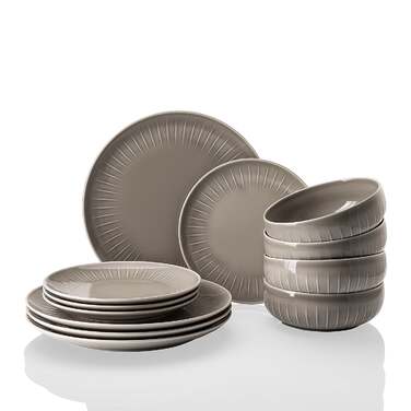 Набір посуду, 12 предметів, сірий Joyn Arzberg