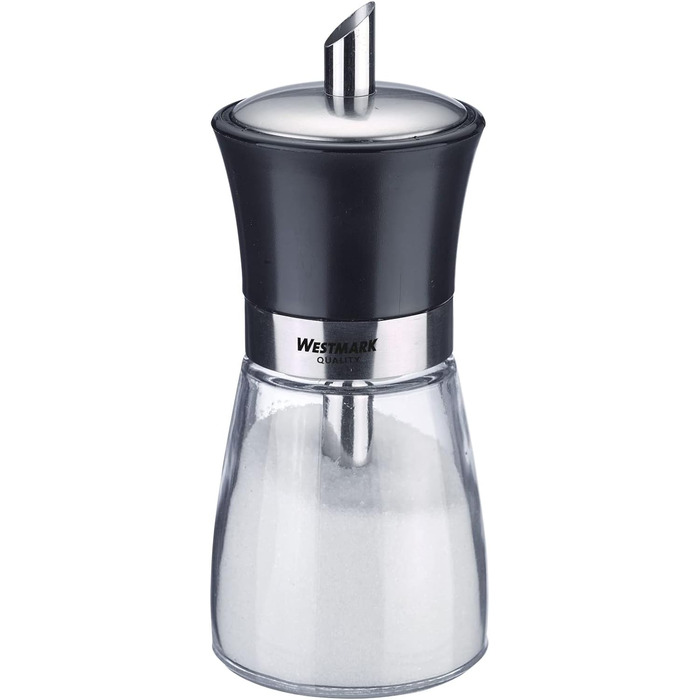 Дисплей дозатора цукру Westmark, вміст 6 дозаторів, ємність 190 мл кожен, скло/нержавіюча сталь/пластик, чорний, прозорий/чорний/сріблястий, 63592611 дозатор цукру 6 шт. чорний