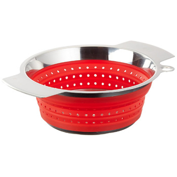 Друшляк складаний силіконовий, червоний 24 см Rosle