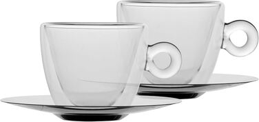 Набір 2 чашок з блюдцем Thermic Glass 300 мл. A10089S0102AA01 LUIGI BORMIOLI