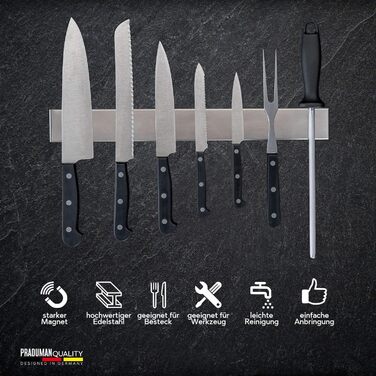 Магнітний тримач для ножів 40 см PRADUMAN