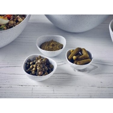 Соусник меламіновий 7.3*3.7 см, 70 мл, трикутний, білий, GenWare