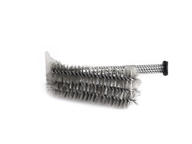 Щетка для гриля трехрядная 2в1 (щетка+скребок) GRILLI 777455 Код: 013097