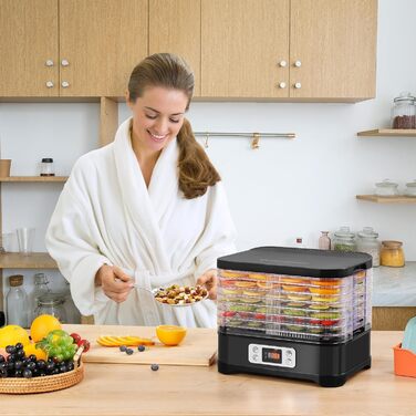 Дегідратор на 8 полиць, 400 Вт чорний COOCHEER