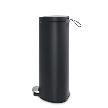 Сміттєвий бак з педаллю 30 л, безшумний мінерально-графітовий Flatback + Brabantia