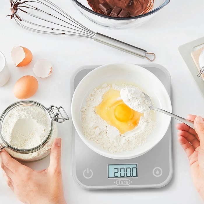 Tefal Ваги кухонні Optiss, 5кг, AAAx2 в комплекті, скло, срібло