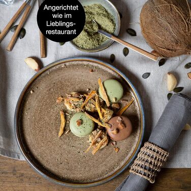 Набір посуду з кераміки Moritz & Moritz SOLID з 18 предметів набір посуду на 6 персон кожен, що складається з 6 обідніх тарілок, маленьких, глибоких тарілок (4 шт. маленьких тарілок)