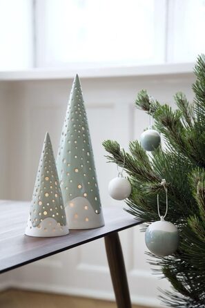 Свічник для чайної свічки конусний 28,5 см зелений Nobili Kähler