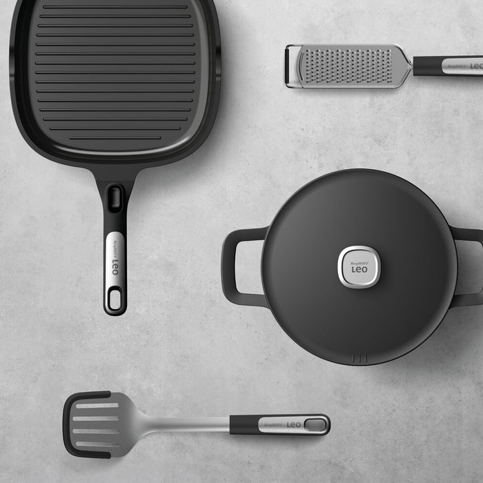 Сковорода-гриль с антипригарным покрытием BergHOFF LEO PHANTOM, 26 х 26 см, 2,1 л