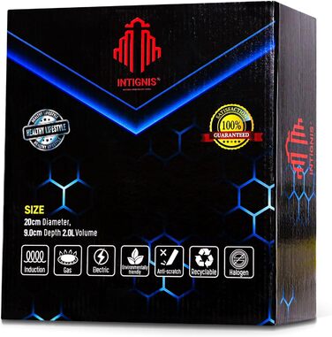 Сотейник 2 л з кришкою, 20 см INTIGNIS