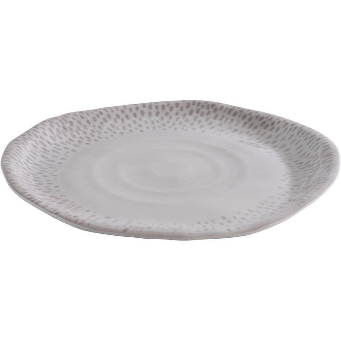 Тарілка меламінова 26,5 см біло-сіра FOOTMARK APS