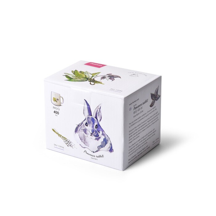 Кружка Fissman PROVENCE RABBIT 400 мл порцеляна (13956)