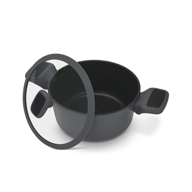 Кастрюля со стеклянной крышкой 20 см 2,7л TITANIUM PRO Fissman