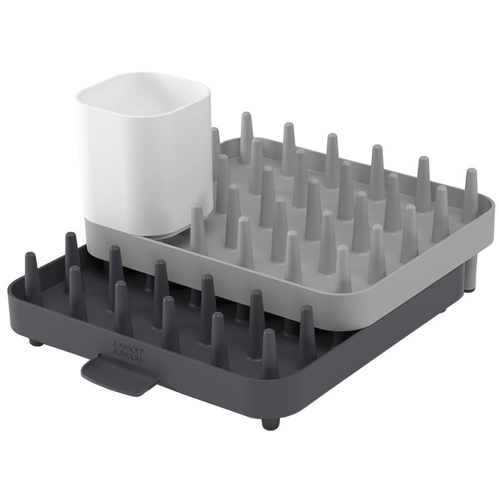 Сушарка для посуду регульована сіра, набір 3 предмета Connect Joseph Joseph